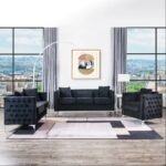 Urban Kowalczyk 3 Piece Velvet Living Room Set