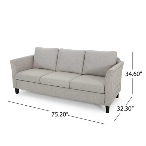 Solid Wood Mccoll Three Seater Sofa