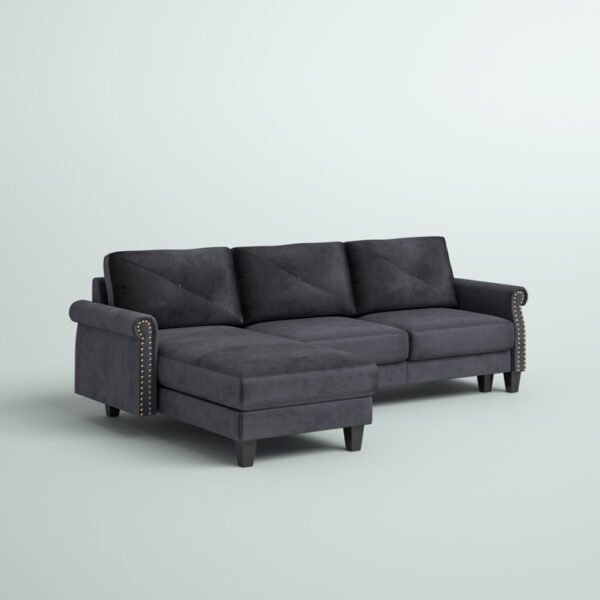 13402 Segrest Solid Wood Segrest Upholstered Chaise Sectional By Sofa Crafter - Sofa ...
