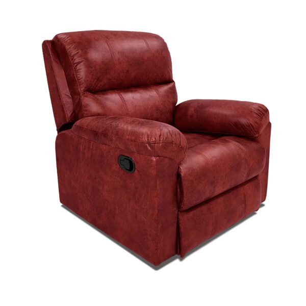 Solid Wood King Fabric Manual Recliner By Sofa Crafter