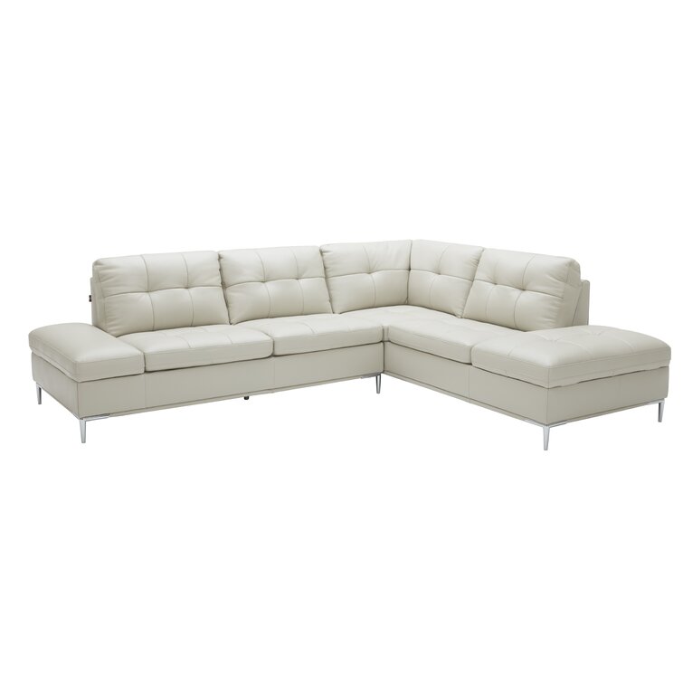 Solid Wood L Shaped Mercier Synthetic Leatherette Sofa With Storage By Sofa Crafter